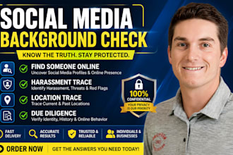 do social media investigation background check or harassment and location trace