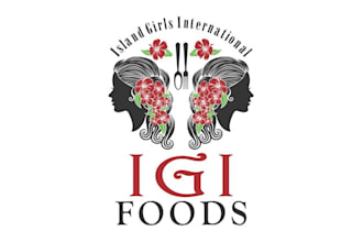 create restaurant logo for island girls international foods