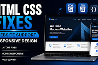 fix HTML CSS and website issues