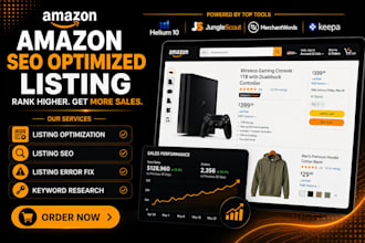 do amazon seo optimization and product listing