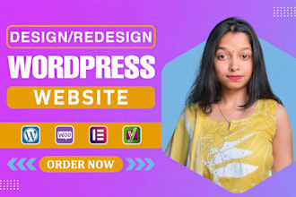 design redesign wordpress website, website development as a full stack de