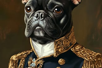 make realistic watercolour pet portrait