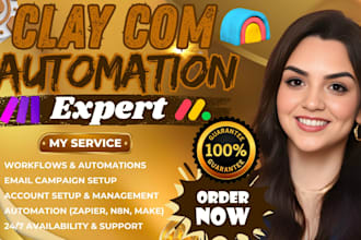 setup clay com automation, b2b leads, hubspot, zoho CRM, and dubsado workflow