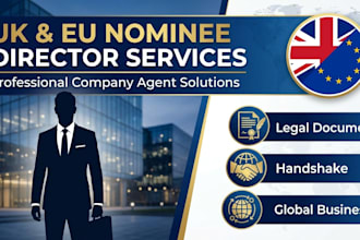 provide UK or eu nominee director, company agent services and shareholder