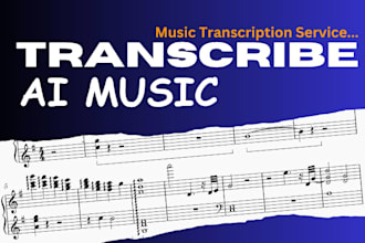 do ai music transcription to sheet and manual cleanup