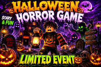 create a roblox halloween or seasonal horror game