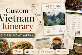 create a custom vietnam travel itinerary