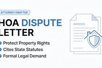 write a response or demand letter for hoa disputes and violations