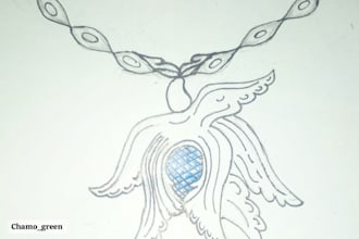 turn your jewelry sketch into realistic 3d design
