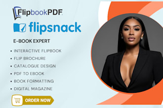 convert PDF or design interactive flipbook, digital magazine using flipsnack