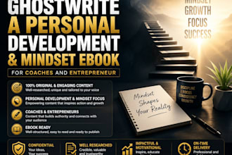 ghostwrite a personal development and mindset ebook for coaches and entrepreneur