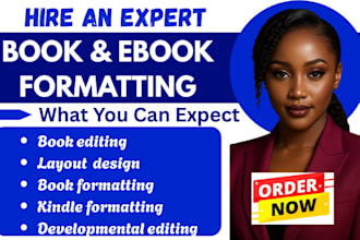 do book formatting and editing kdp formatting and developmental editor