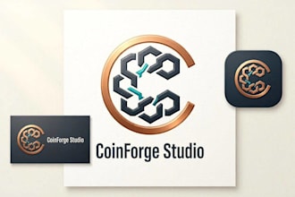 create crypto, blockchain and coin logo design for business and sports