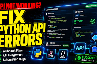 fix python API, webhook, and automation errors