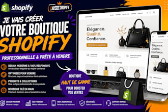 creer une boutique shopify professionnelle en francais prete a vendre
