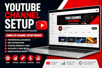 create and setup youtube channel