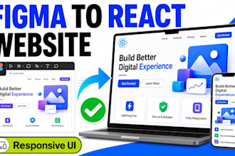 convert figma to responsive react website