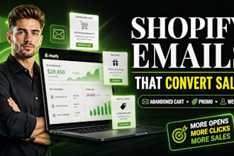 write high converting shopify email copy for ecommerce stores