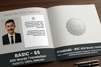 provide immigration and asylum document support and legal translation services