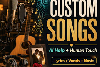 create an ai assisted custom song with a human touch for your story