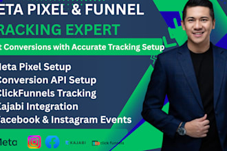 setup facebook instagram meta pixel funnel tracking clickfunnels kajabi funnels