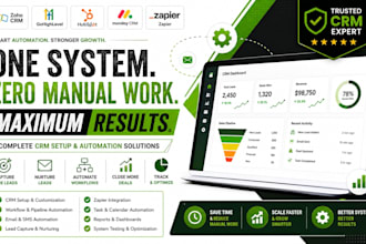 setup hubspot crm automation pipeline lead generation system gohighlevel zoho