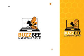 design a unique and professional bee logo for your brand