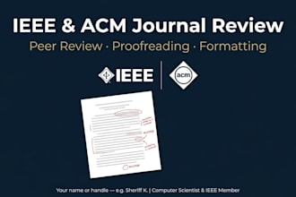 peer review, proofread, format your ieee, acm journal article before submission