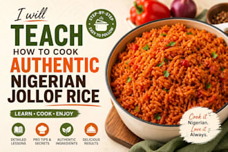 teach you how to cook delicious party jollof rice