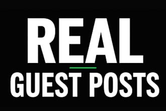 publish guest posts on real traffic websites with SEO backlinks