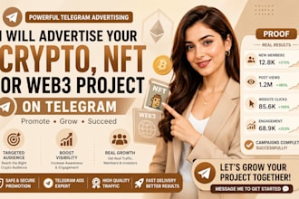 advertise your crypto nft or web3 project on telegram