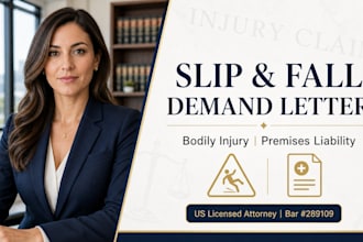 draft a legal bodily injury and slip and fall demand letter