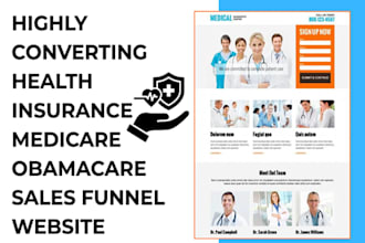 build medicare health insurance medicaid obamacare sales funnel website