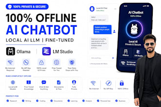deliver custom local ai llm model that runs fully offline