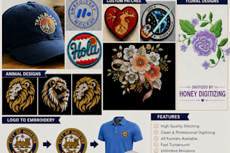 do professional embroidery punching designs into dst  files