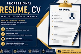 write a powerful resume CV and linkedin optimization