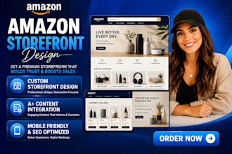 professional amazon brand store or storefront design