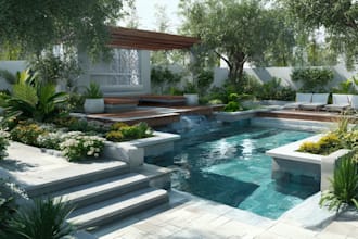 do landscape design, garden design, backyard, swimming