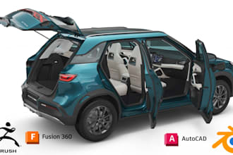 do 3d car model bike truck vehicle automotive car rendering for 3d printing