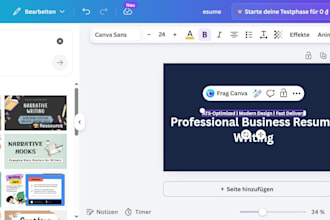 write a professional business resume or CV that gets you hired