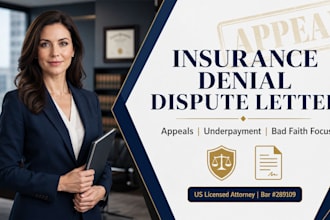 write a demand letter for insurance claim denials and disputes