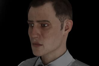 build 3d male character, realistic avatar model,daz 3d metahuman, animate 3d,cgi