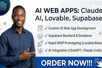 build full stack ai web apps using claude ai, lovable, and supabase