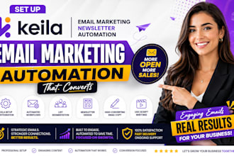 set up keila email marketing newsletter automation business writing ugc script