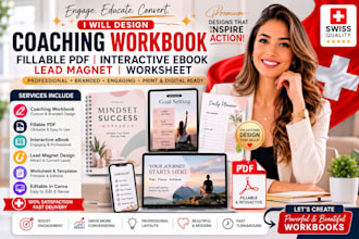 design coaching workbook fillable pdf interactive ebook lead magnet worksheet