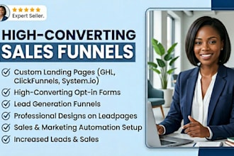 design ghl landing page clickfunnels system io  opt in leadpages sales funnel