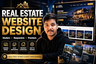 design modern real estate business websites