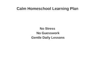 create a calm sensory friendly homeschool plan for your child