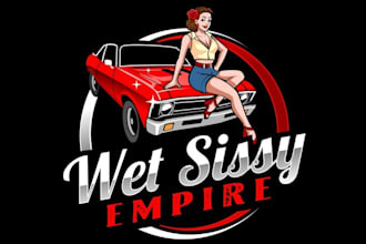 design awesome wet sissy automotive business logo