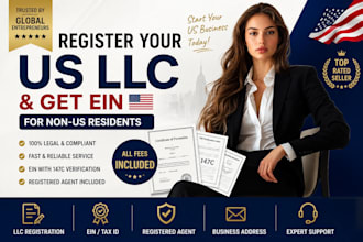 do company registration formation llc registration for US or non resident ein